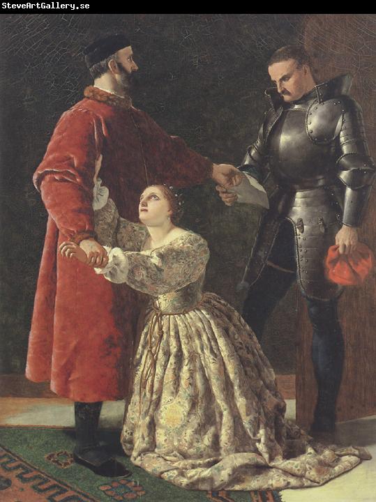 Frederick richard pickersgill,R.A. Duke Fredrick banishing Rosalind from his Court (mk37)